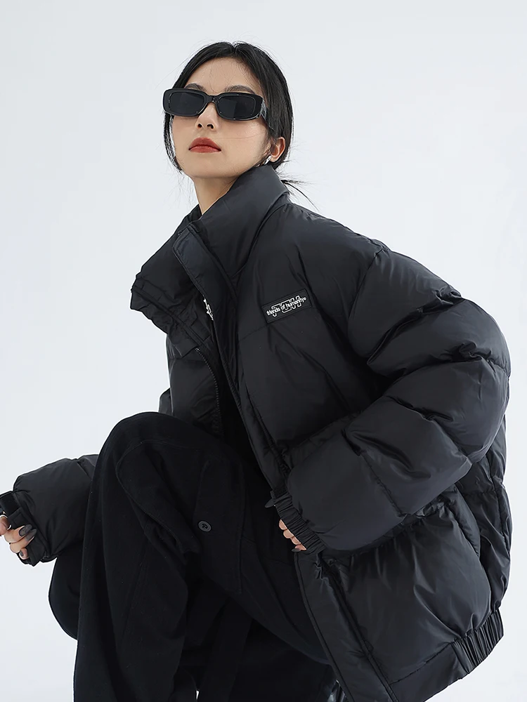 Korean Women's Coats Black Bread Down Clothes Winter Casual Tops Thicken Coat Warm Female Puffer Cotton Padded Jacket Outwear
Korean Women's Coats Black Bread Down Clothes Winter Casual Tops Thicken Coat Warm Female Puffer Cotton Padded Jacket Outwear