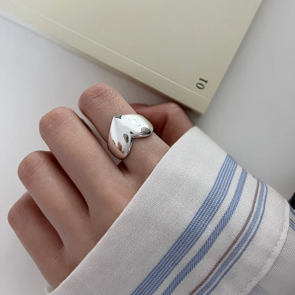 New Fashion 925 Silver Open Finger Ring Heart Love Thick Gold Color Stackable For Women Girl Jewelry Gift Dropship Wholesale
New Fashion 925 Silver Open Finger Ring Heart Love Thick Gold Color Stackable For Women Girl Jewelry Gift Dropship Wholesale