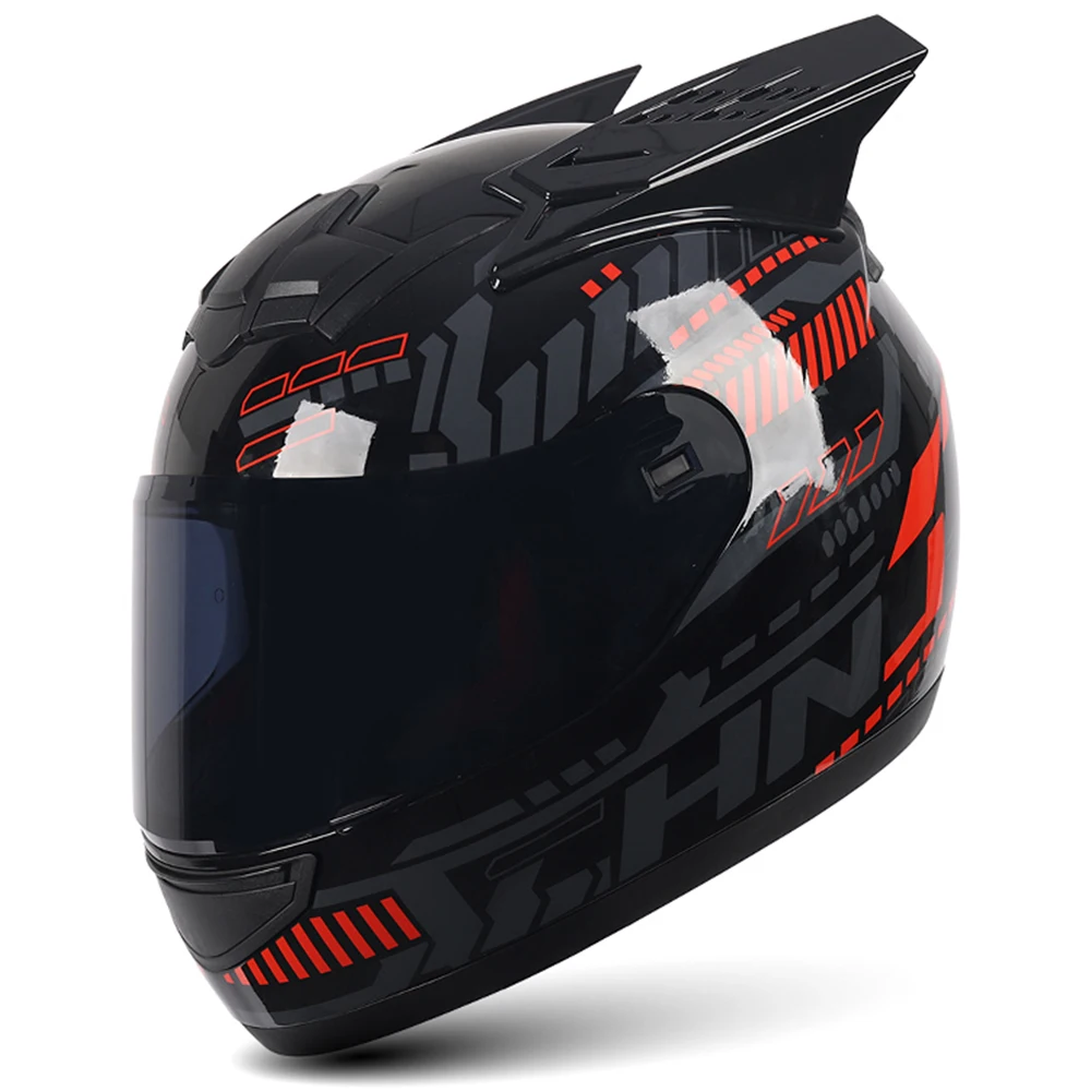 Motorcycle Helmet Personality Full Face Motorbike Helmet Men Women Moto Helmet Professional Chopper Ear Motorcycle Helmets
Motorcycle Helmet Personality Full Face Motorbike Helmet Men Women Moto Helmet Professional Chopper Ear Motorcycle Helmets