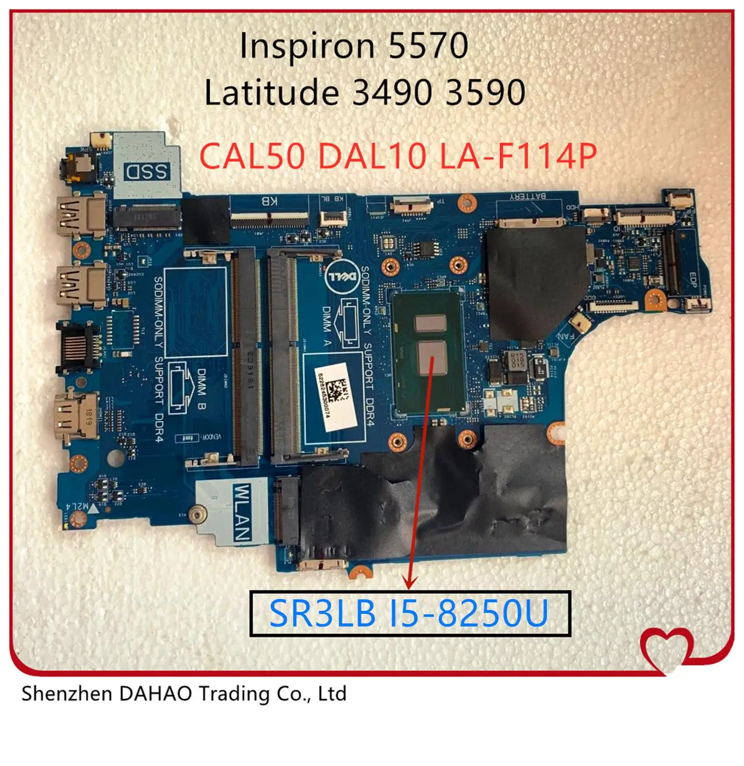 For DELL Latitude 3490 3590 Inspiron 5570 5770 motherboard CN-0F7MGJ F7MGJ LA-F114P mainboard W/ I5-8250 DDR4 100% TEST
For DELL Latitude 3490 3590 Inspiron 5570 5770 motherboard CN-0F7MGJ F7MGJ LA-F114P mainboard W/ I5-8250 DDR4 100% TEST