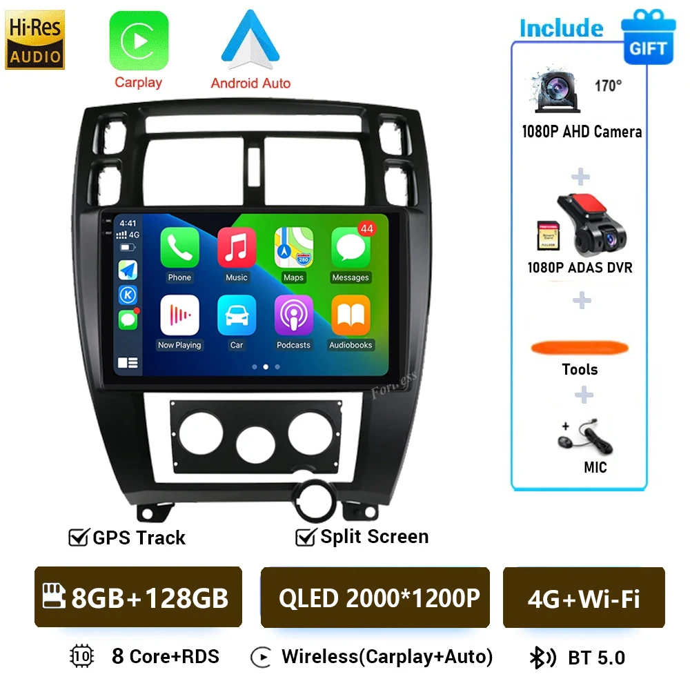 Android 16 для Hyundai Tucson 1 2004-2009 LHD 2K QLED Android Автомобильный радиоприемник Мультимедийный видеоплеер GPS Стерео CarPlay
Android 16 для Hyundai Tucson 1 2004-2009 LHD 2K QLED Android Автомобильный радиоприемник Мультимедийный видеоплеер GPS Стерео CarPlay