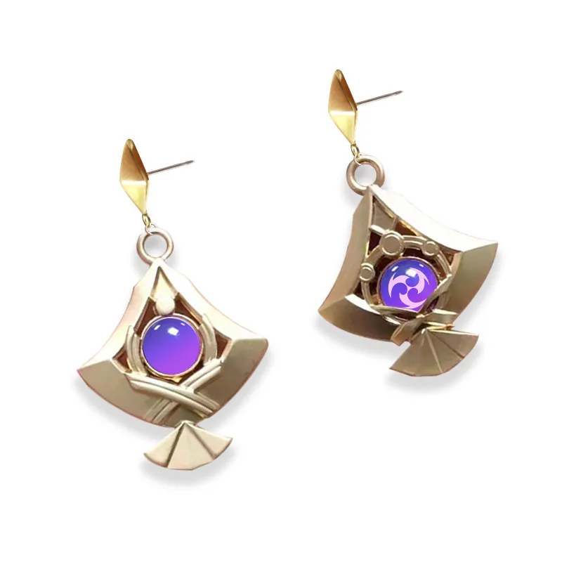 Anime Game Peripheral Genshin Impac Eightfold God's Eye Derived Cosplay Earrings Earrings Ear Clips Pair 
Anime Game Peripheral Genshin Impac Eightfold God's Eye Derived Cosplay Earrings Earrings Ear Clips Pair