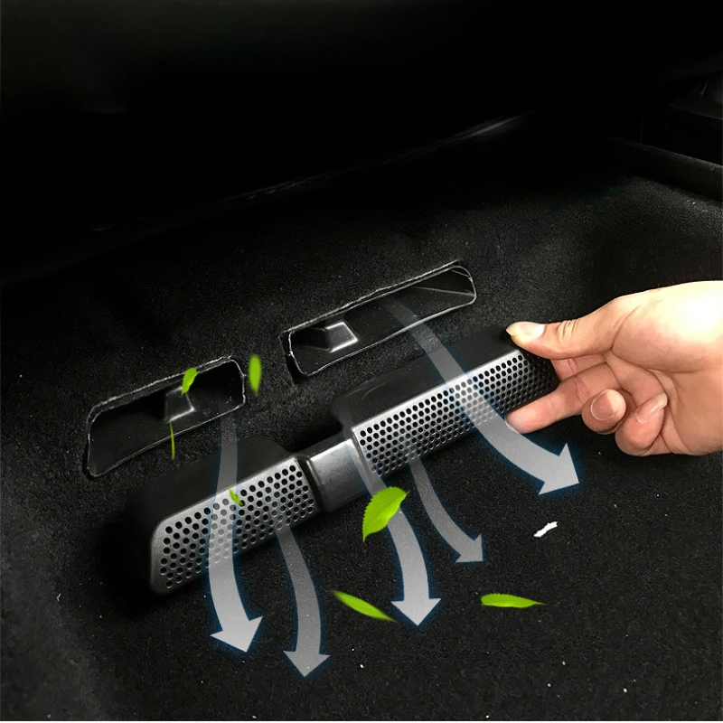 

2Pcs Air Exhaust Cover Car Air Outlet Cover Grille Sticker for Skoda Kodiaq for SEAT Ateca for VW Tiguan Mk2