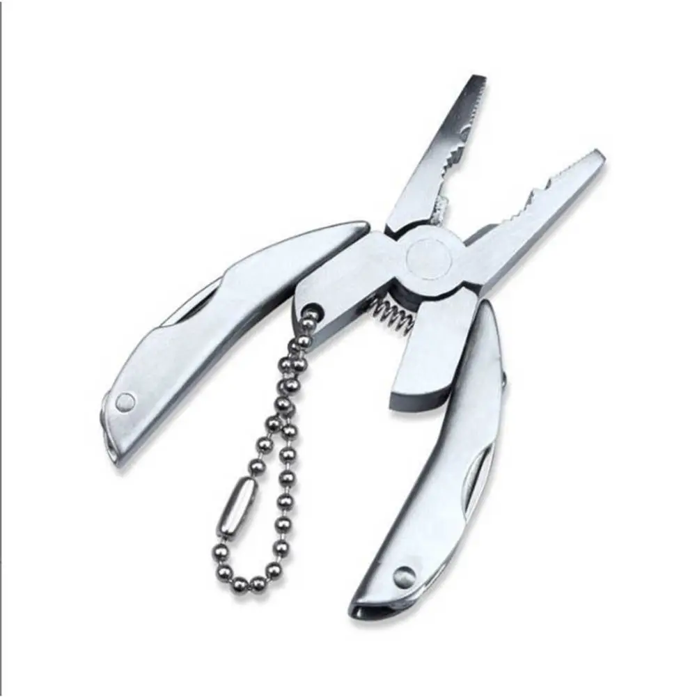 Stainless Steel Outdoor Mini Multitool Folding Plier Wire Stripper Pocket Knife Keychain Screwdriver Survival Tools for Camping
Stainless Steel Outdoor Mini Multitool Folding Plier Wire Stripper Pocket Knife Keychain Screwdriver Survival Tools for Camping