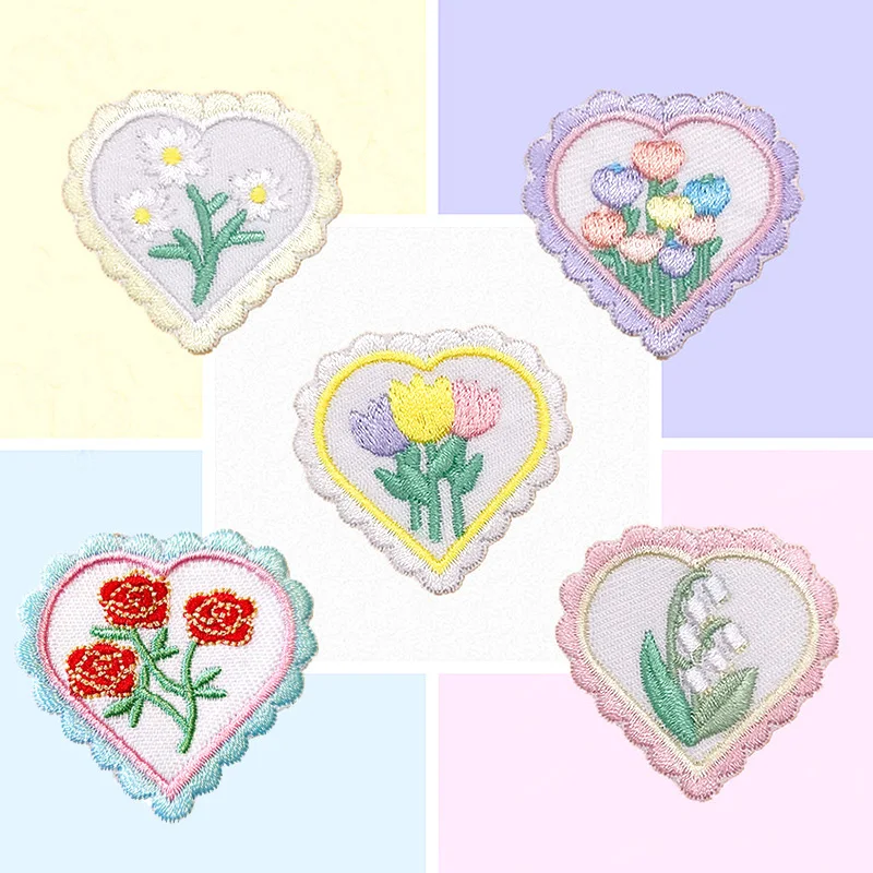 5Pcs/Bag DIY Flower Heart Patches Sewing Decoration Accessories For Girls Cute Embroidered Cartoon
5Pcs/Bag DIY Flower Heart Patches Sewing Decoration Accessories For Girls Cute Embroidered Cartoon