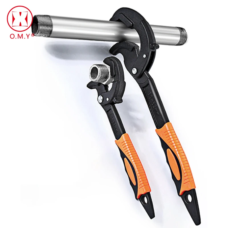 

14-30/30-60mm Universal Key Pipe Wrench Open End Spanner Set High-carbon Steel Snap N Grip Tool Plumber Multi Hand Ttools