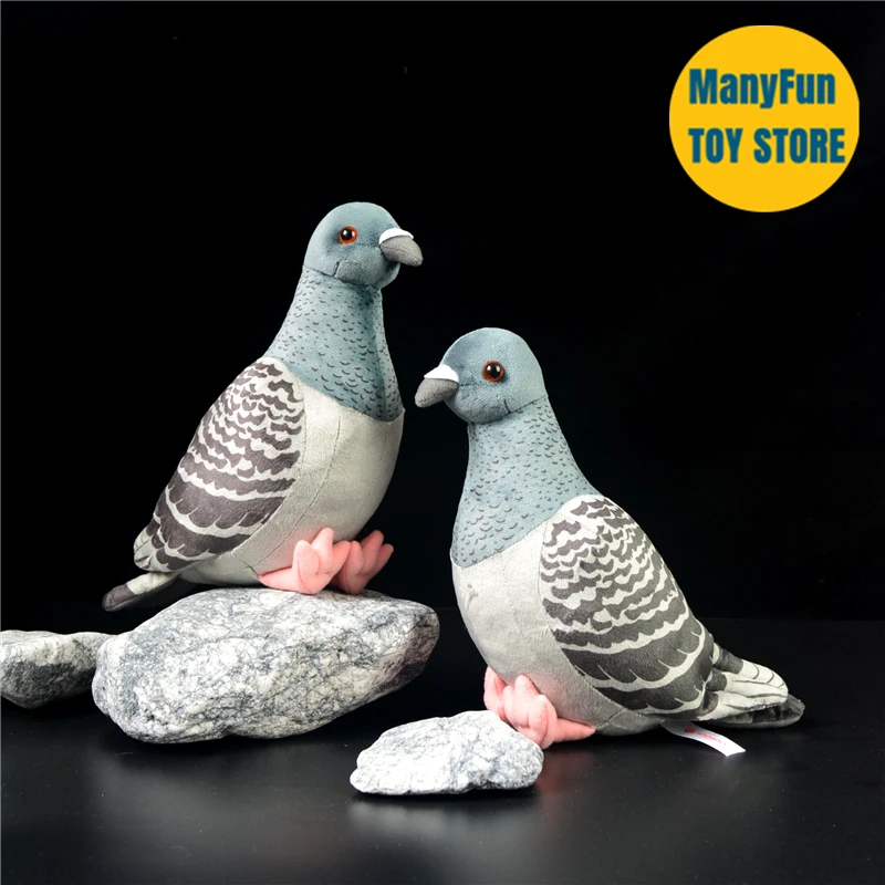 

Realistic Pigeon Plush Toys High Fidelity Anime Cute Plushie Peace Bird Lifelike Animals Simulation Stuffed Doll Kawai Toy Gifts