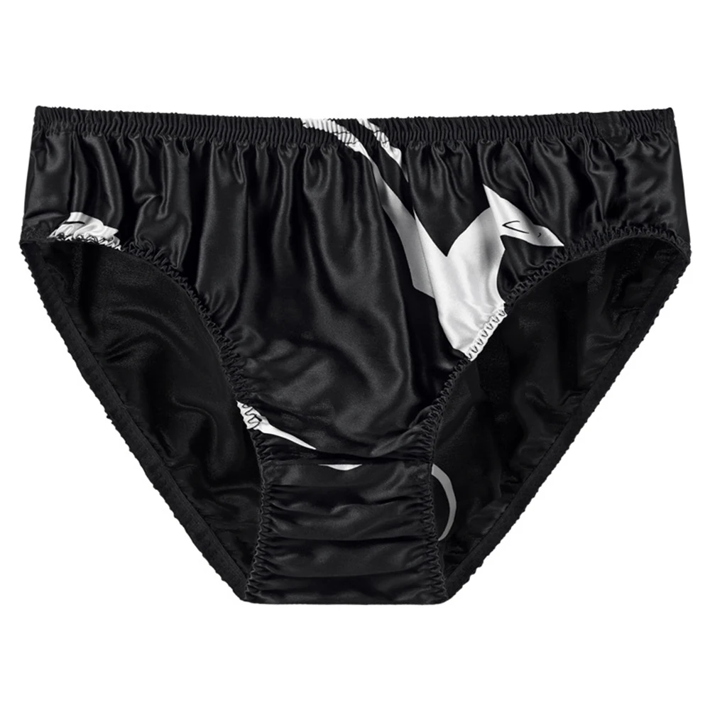 Mens Briefs Silk Printed U Convex Panties Low-Waisted Ruffle Thongs Briefs Underwear High Elastic Calzoncillos Hombre
Mens Briefs Silk Printed U Convex Panties Low-Waisted Ruffle Thongs Briefs Underwear High Elastic Calzoncillos Hombre