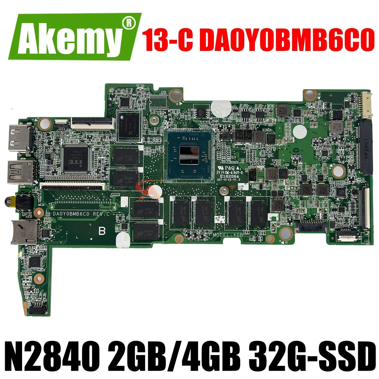 Материнская плата для ноутбука HP Stream 13-c N2840 CPU 2G 4G RAM W/ 32G SSD материнская плата 792785-501 792785-001 DA0Y0BMB6C0
Материнская плата для ноутбука HP Stream 13-c N2840 CPU 2G 4G RAM W/ 32G SSD материнская плата 792785-501 792785-001 DA0Y0BMB6C0