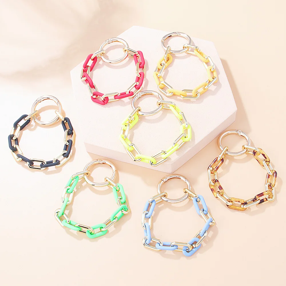 Hyperbole Colorful Resin Metal Chain Splicing Chain Wide Bracelets For Women Fashion Summer Geometry Thick Bangles Jewelry Gif
Hyperbole Colorful Resin Metal Chain Splicing Chain Wide Bracelets For Women Fashion Summer Geometry Thick Bangles Jewelry Gif