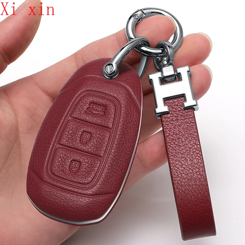 For Hyundai Mistra Sonata lafesta ix35 Elantra Santafe ix25 leather key case all inclusive remote control protective case
For Hyundai Mistra Sonata lafesta ix35 Elantra Santafe ix25 leather key case all inclusive remote control protective case
