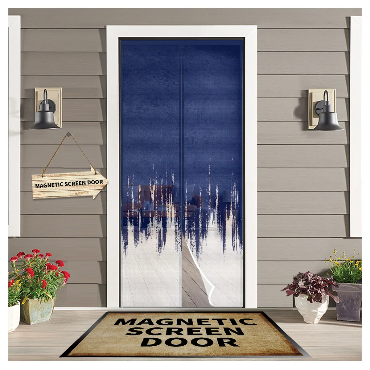 Abstract Paint Texture Navy Blue Summer Magnetic Anti-mosquito Screen Door Curtains Automatic Closing Kitchen Curtains Home
Abstract Paint Texture Navy Blue Summer Magnetic Anti-mosquito Screen Door Curtains Automatic Closing Kitchen Curtains Home