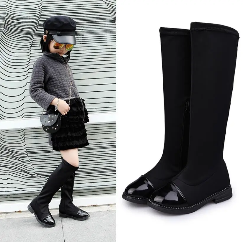 2022 Winter Children Shoes Plush Waterproof Fabric Non-slip Girl Shoes Rubber Sole Snow Boots Fashion Rivet Outdoor Long Boots
2022 Winter Children Shoes Plush Waterproof Fabric Non-slip Girl Shoes Rubber Sole Snow Boots Fashion Rivet Outdoor Long Boots