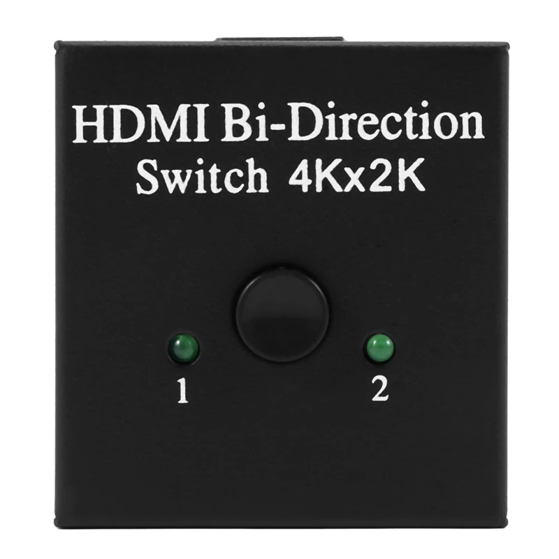 HDMI Switcher 2 Ports Bi-Direction Manual Switch 2 X 1/1 X 2 HDMI Hub-HDCP Passthrough-Supports Ultra HD 4K 3D 1080P
HDMI Switcher 2 Ports Bi-Direction Manual Switch 2 X 1/1 X 2 HDMI Hub-HDCP Passthrough-Supports Ultra HD 4K 3D 1080P