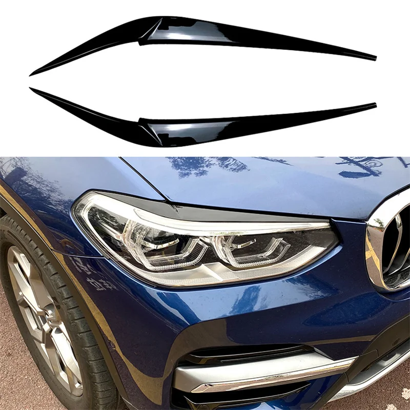 2 шт. для BMW X4 X3 G01 G02 2018-2021 налобный фонарь для автомобильных фар веки крышки ABS глянцевые черные пластиковые автомобильные аксессуары
2 шт. для BMW X4 X3 G01 G02 2018-2021 налобный фонарь для автомобильных фар веки крышки ABS глянцевые черные пластиковые автомобильные аксессуары