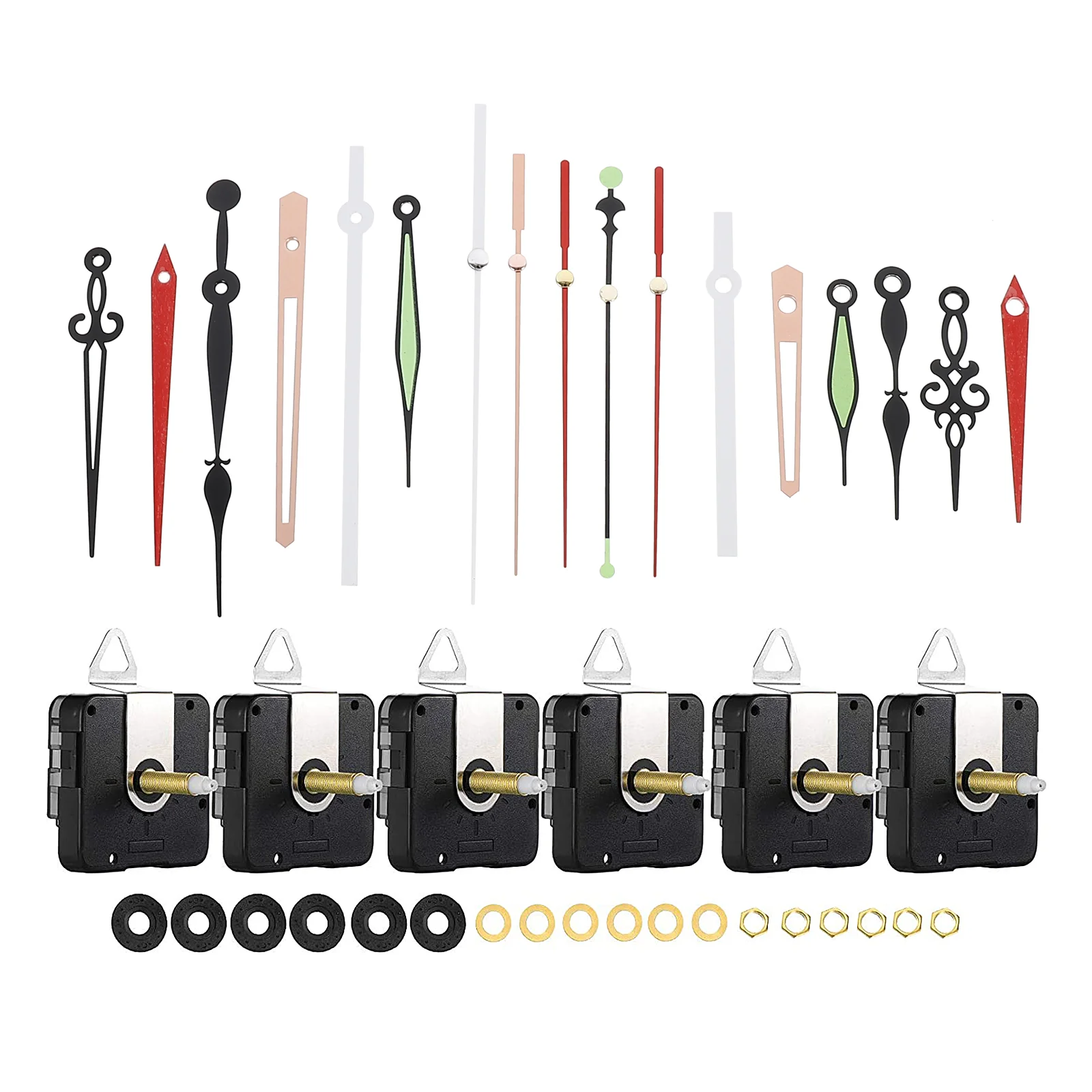 6 Sets DIY Wall Clock Accessories Electric Clock Mechanism Clock Mechanism Replacement Clock Mechanism
6 Sets DIY Wall Clock Accessories Electric Clock Mechanism Clock Mechanism Replacement Clock Mechanism