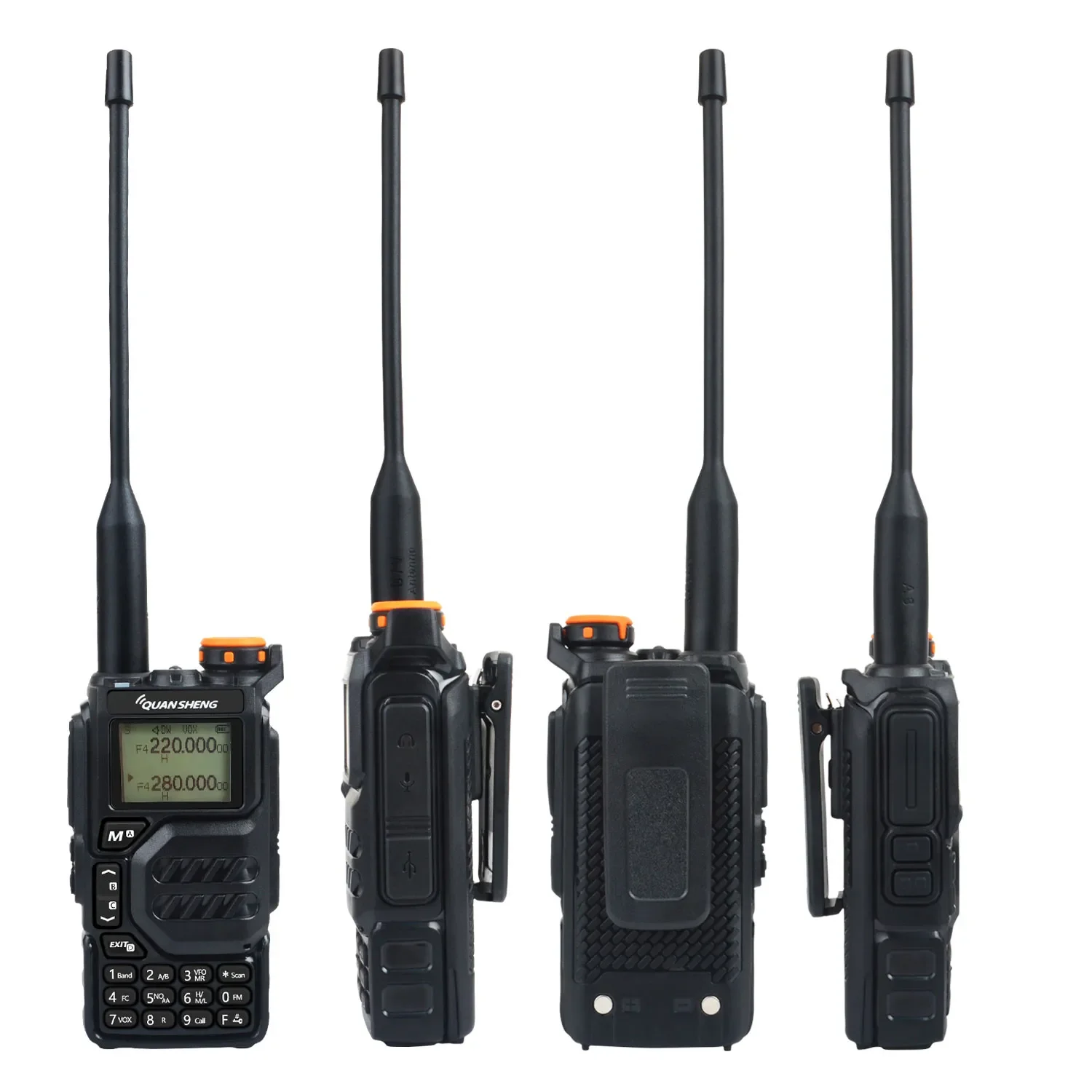 

50-600 МГц RX Walkie Talkie UV-K5 Quansheng VHFUHF 136-174 МГц 400-470 МГц RX TX оба DTMF VOX FM Air Band Wireless Freq Copy Radio