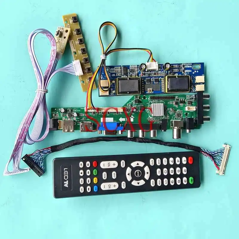 For SVA170SX01TB TD170WGCA1 3663 Digital Matrix Driver Board 17" 4-CCFL 1280*1024 Kit USB HDMI-Compatible VGA AV RF LVDS 30 Pin
For SVA170SX01TB TD170WGCA1 3663 Digital Matrix Driver Board 17" 4-CCFL 1280*1024 Kit USB HDMI-Compatible VGA AV RF LVDS 30 Pin