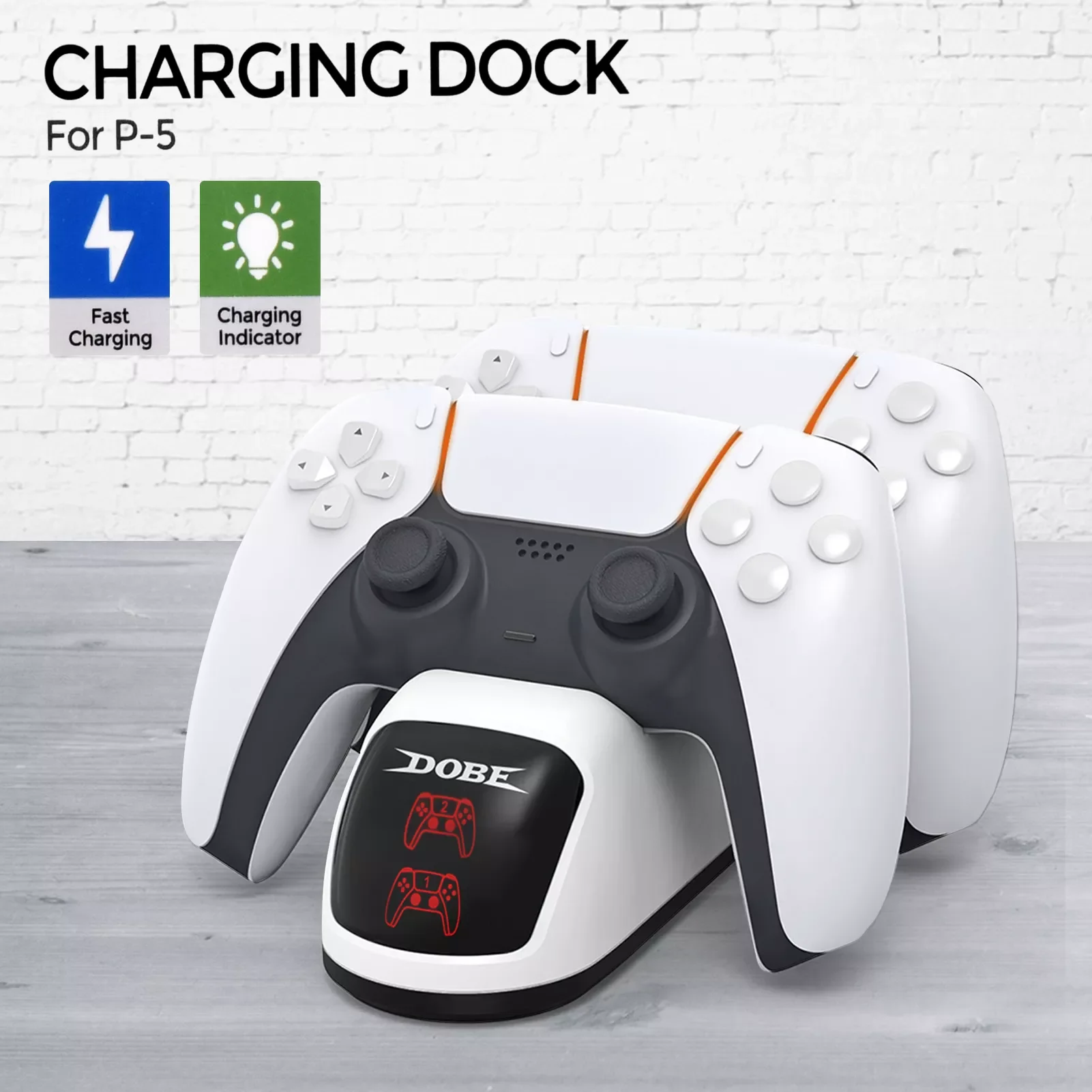 NEW2023 Game Controller Charging Stand Dual-seater Charger For PS5 Controller Dual Handle Charger With LED Indicator Dropshippin
NEW2023 Game Controller Charging Stand Dual-seater Charger For PS5 Controller Dual Handle Charger With LED Indicator Dropshippin