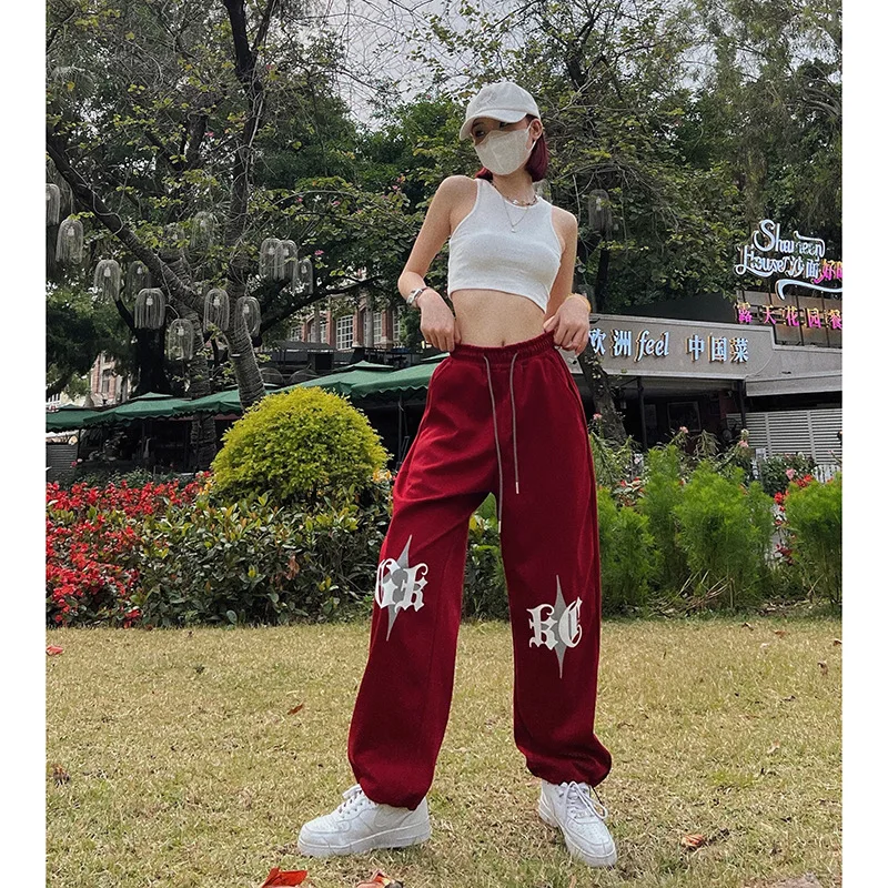 2023 New Trend Leisure Sports Pants Female Hip-hop Drawstring Pants Dance Printed Pants women jeans y2k pants
2023 New Trend Leisure Sports Pants Female Hip-hop Drawstring Pants Dance Printed Pants women jeans y2k pants