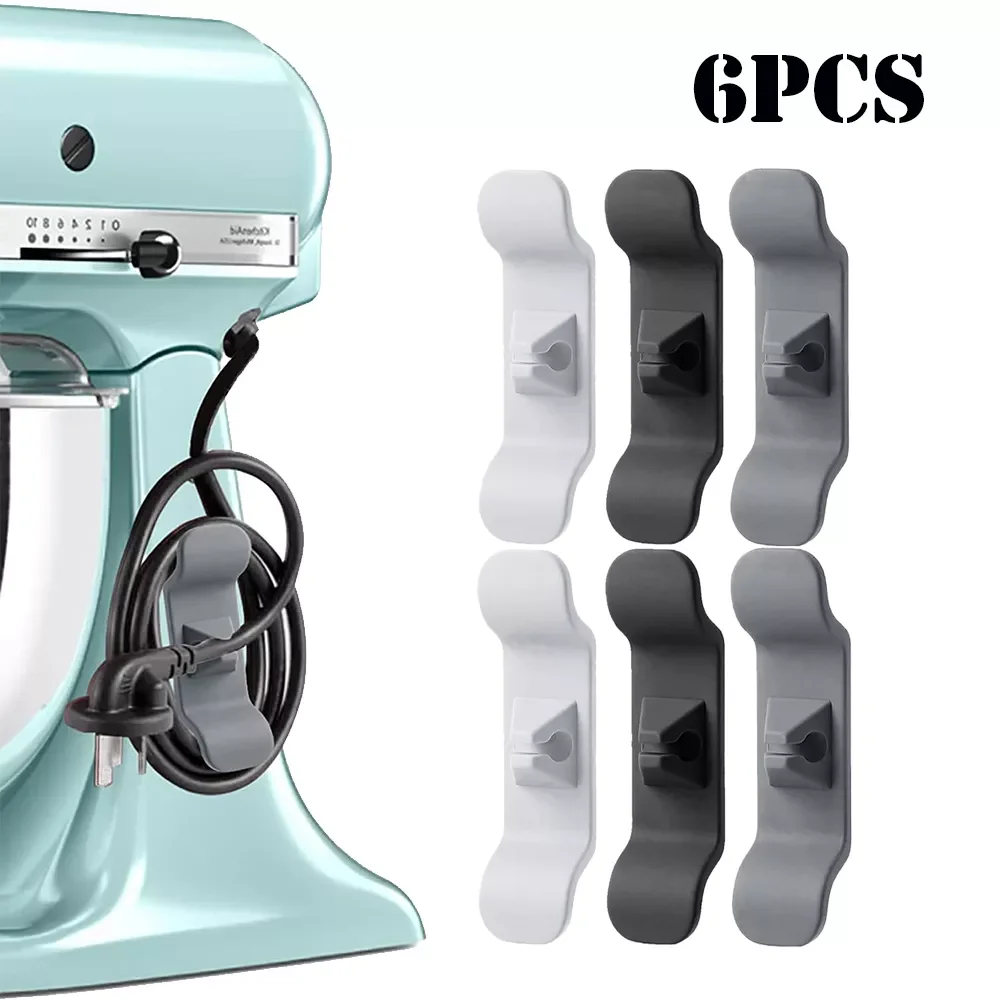 3/6pcs Cord Wrapper Organizer Clips Holder Wire Hider Cable Winder Management Wrap For Kitchen Appliance Stand Blender Mixers
3/6pcs Cord Wrapper Organizer Clips Holder Wire Hider Cable Winder Management Wrap For Kitchen Appliance Stand Blender Mixers