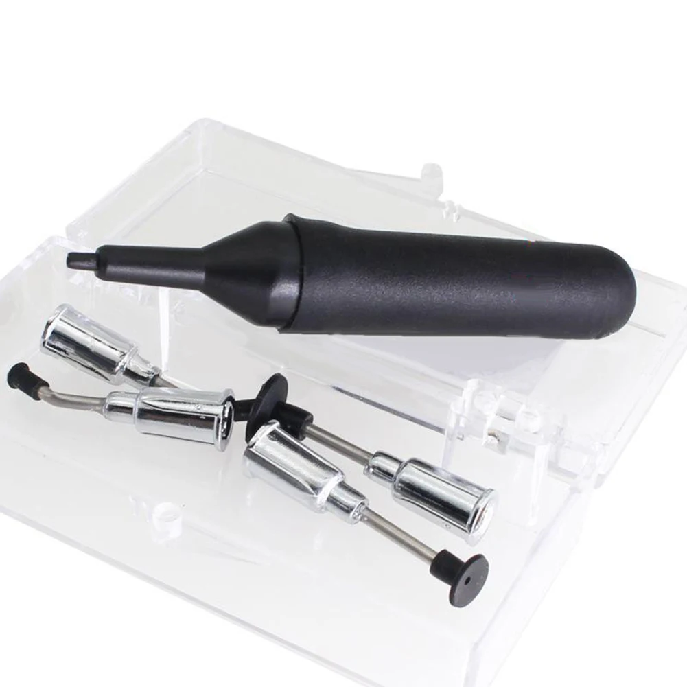 Vacuum Pen Kit With 4 Kinds Of Suction Cups 90mm IC SMD Tweezers Pick Up Tool IC Chip Extractor Puller Remover Sucker Hand Tools
Vacuum Pen Kit With 4 Kinds Of Suction Cups 90mm IC SMD Tweezers Pick Up Tool IC Chip Extractor Puller Remover Sucker Hand Tools