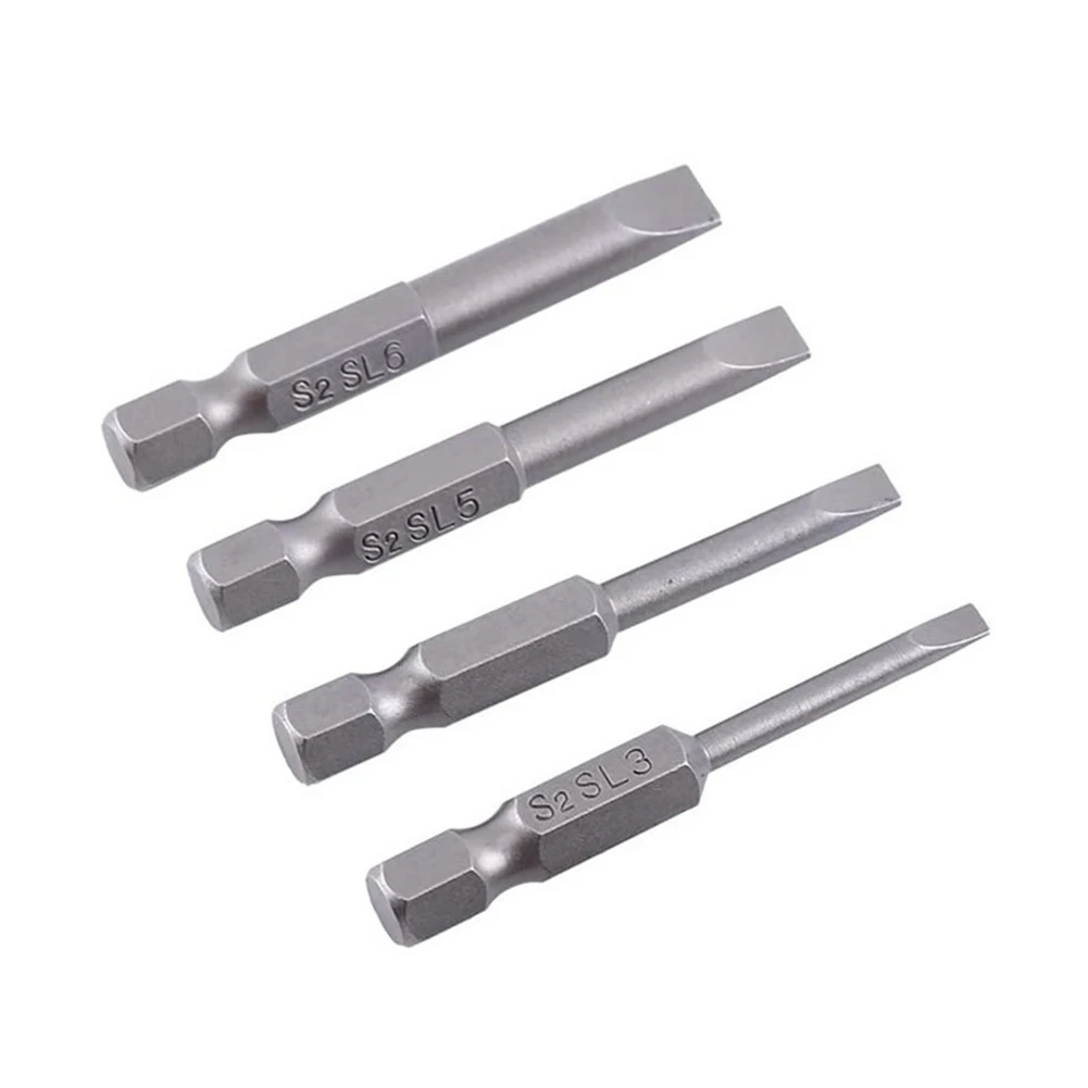 Screw Driver Bits Screwdriver Bit Hand Repair Tools 50mm SL3.0 SL4.0 SL5.0 SL6.0 Slotted Head 1/4 Inch Hex Shank
Screw Driver Bits Screwdriver Bit Hand Repair Tools 50mm SL3.0 SL4.0 SL5.0 SL6.0 Slotted Head 1/4 Inch Hex Shank