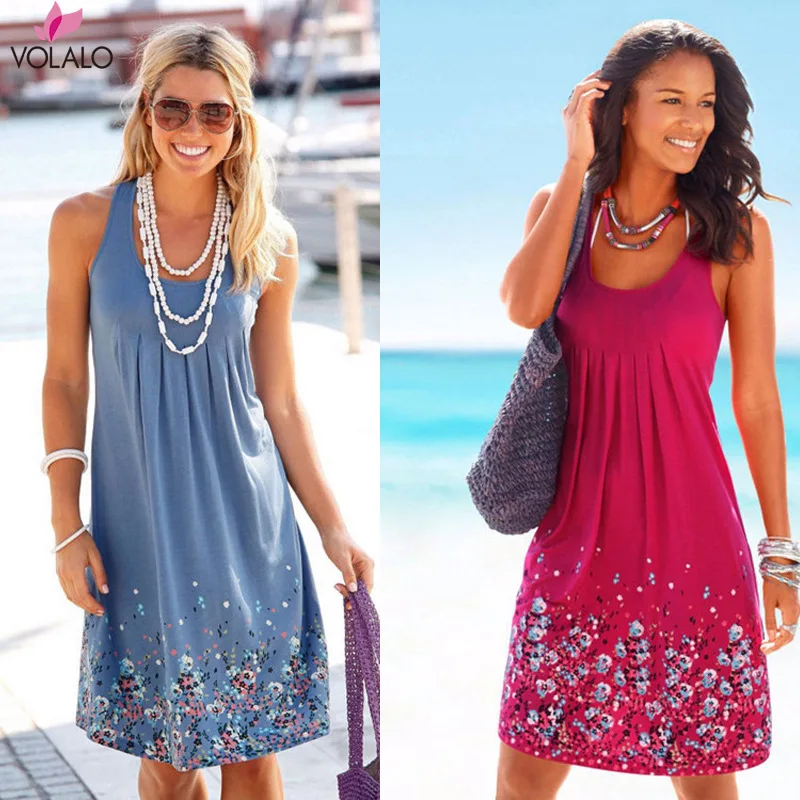 VOLALO 5XL Print Women Dresses 2023 Sleeveless Summer Ladies Casual Loose Dress Boho Beach Dresses Vestidos De Fiesta
VOLALO 5XL Print Women Dresses 2023 Sleeveless Summer Ladies Casual Loose Dress Boho Beach Dresses Vestidos De Fiesta