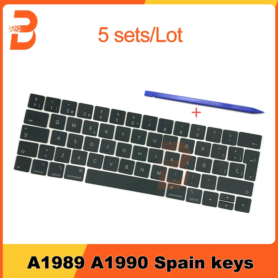 5sets/lot New Spain Keys Kecap Replacement For Macbook Pro Retina 13" 15" A1989 A1990 2018 2019 Years
5sets/lot New Spain Keys Kecap Replacement For Macbook Pro Retina 13" 15" A1989 A1990 2018 2019 Years