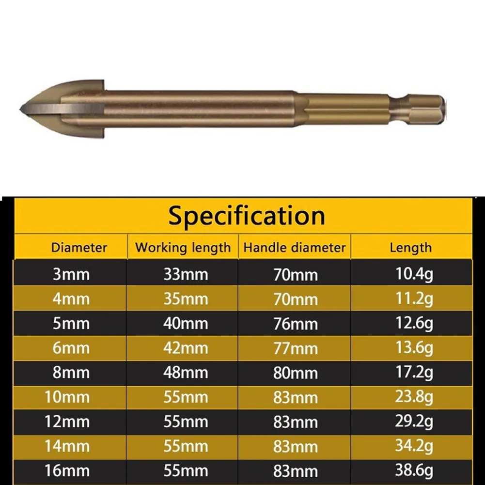 6Pcs 4/5/6/8/10/12mm Efficient Universal Drilling Tool Cross Alloy Drill Bit Hole Opening Power Tools Accessories
6Pcs 4/5/6/8/10/12mm Efficient Universal Drilling Tool Cross Alloy Drill Bit Hole Opening Power Tools Accessories