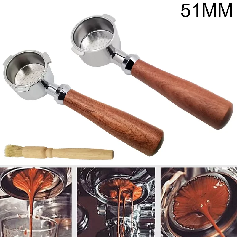 2022New Coffee Bottomless Portafilter for Filter 51MM Replacement Filter Basket Coffee Accessories
2022New Coffee Bottomless Portafilter for Filter 51MM Replacement Filter Basket Coffee Accessories