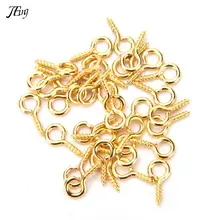 100pcs Gold/Silver Color Small Sheep Eyes Screw For pendant Jewelry Findings Jewelry Accessories 8mm 10mm