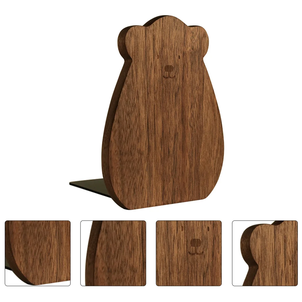 Wooden Bear Bookend Fixator Lovely Office Desk Decor Bookshelf Fitting Vintage Stopper Practical Accessory
Wooden Bear Bookend Fixator Lovely Office Desk Decor Bookshelf Fitting Vintage Stopper Practical Accessory