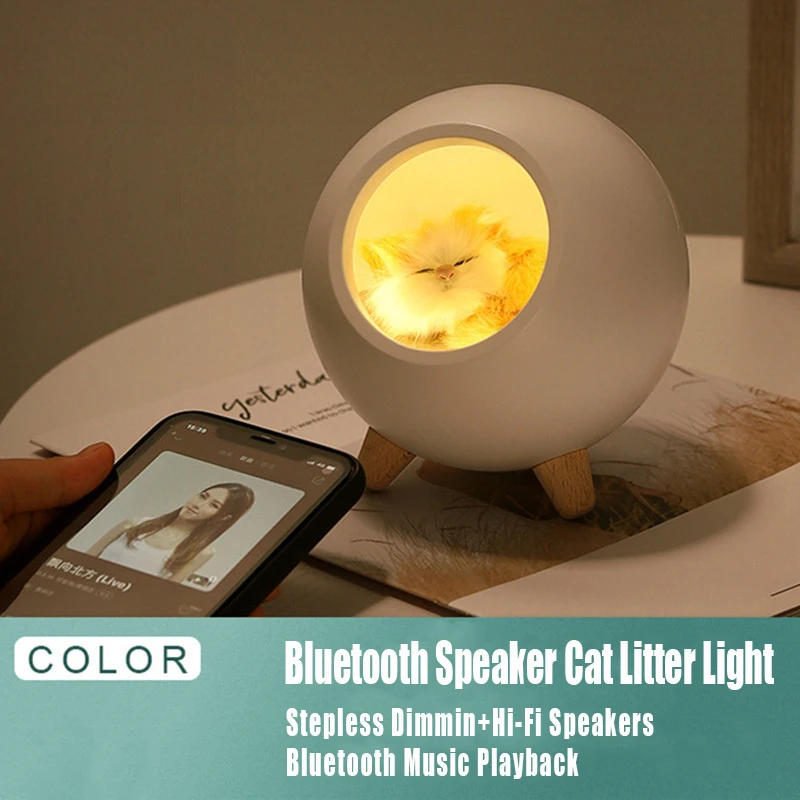 Bluetooth Speaker Little Cute Cat House Night Light Cute Kitten Bedside With Sleeping Light USB Charging Touch Atmo Sphere Light
Bluetooth Speaker Little Cute Cat House Night Light Cute Kitten Bedside With Sleeping Light USB Charging Touch Atmo Sphere Light