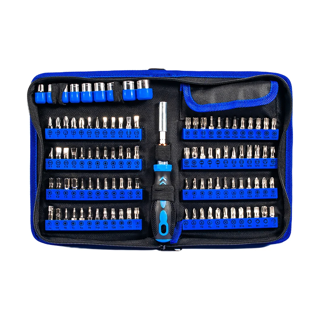 Screwdriver Bit Set with Handle 6.5mm Metric Screw Driver Kit Electronics Multifunctional DIY with Storage Bag
Screwdriver Bit Set with Handle 6.5mm Metric Screw Driver Kit Electronics Multifunctional DIY with Storage Bag