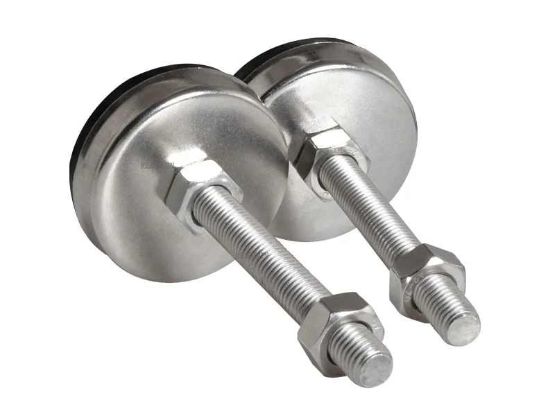 2PCS/LOT Adjustable Foot Cups Dia.85mm SUS304 Base&201 Steel Screw M16/18/20*L100-150mm Anti-slip Base Lathe Leveling Foot C
2PCS/LOT Adjustable Foot Cups Dia.85mm SUS304 Base&201 Steel Screw M16/18/20*L100-150mm Anti-slip Base Lathe Leveling Foot C