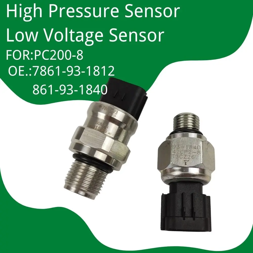 

7861-93-1812 For KOMATSU High Pressure Switch Low Voltage Sensor 861-93-1840 PC200-8 High Quality Excavator Accessories Parts