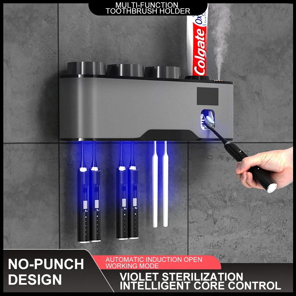 Smart Electric Toothbrush Free Punch Wall Mounted Rechargeable Waterproof Toothbrush Head Holder Bathroom Accessories Set
Smart Electric Toothbrush Free Punch Wall Mounted Rechargeable Waterproof Toothbrush Head Holder Bathroom Accessories Set