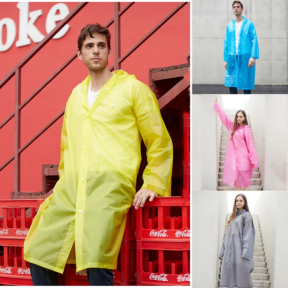 Fashion Women Man Raincoat Thickened EVA Waterproof Poncho Rain Coat Adult Camping Reusable Camping Hiking Rainwear
Fashion Women Man Raincoat Thickened EVA Waterproof Poncho Rain Coat Adult Camping Reusable Camping Hiking Rainwear