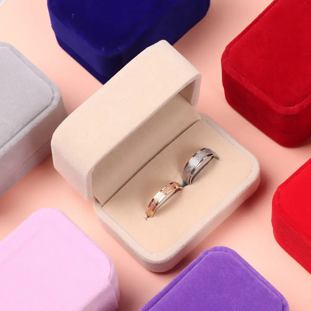 Square Velvet Jewelry Case Couple Double Ring Box Wedding Ring Display Box Storage Organizer Gift Packaging Box
Square Velvet Jewelry Case Couple Double Ring Box Wedding Ring Display Box Storage Organizer Gift Packaging Box