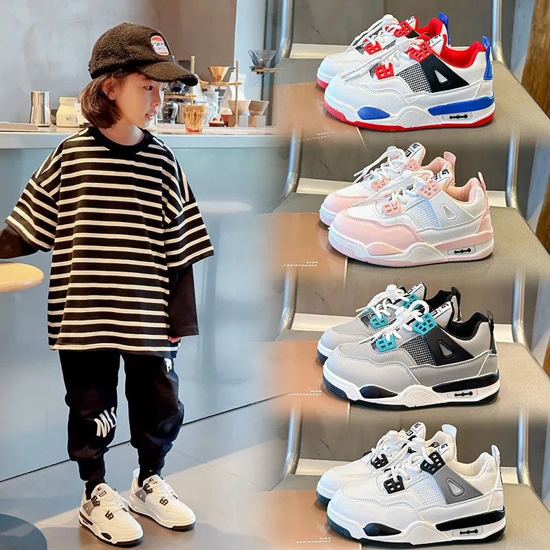 Children's sports shoes 2023 autumn new comfortable boys and girls basketball shoes running shoes.
Children's sports shoes 2023 autumn new comfortable boys and girls basketball shoes running shoes.