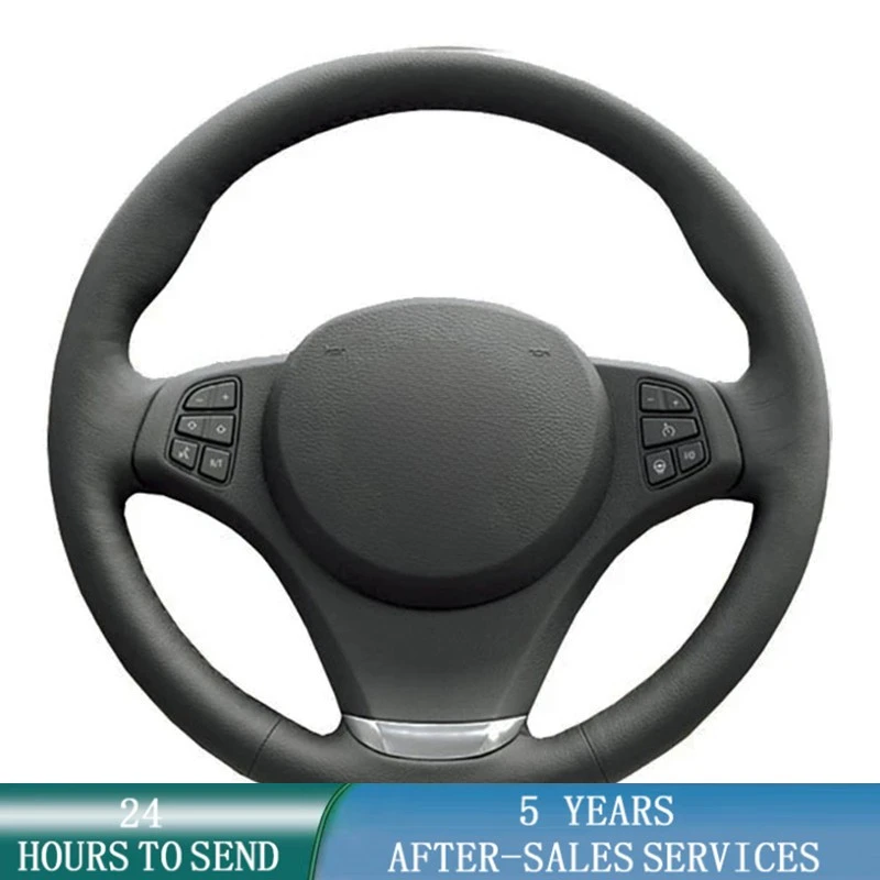Оплетка на руль автомобиля на заказ, нескользящая черная кожаная оплетка для BMW E83 X3 2003-2010 E53 X5 2004-2006, автомобильные аксессуары
Оплетка на руль автомобиля на заказ, нескользящая черная кожаная оплетка для BMW E83 X3 2003-2010 E53 X5 2004-2006, автомобильные аксессуары