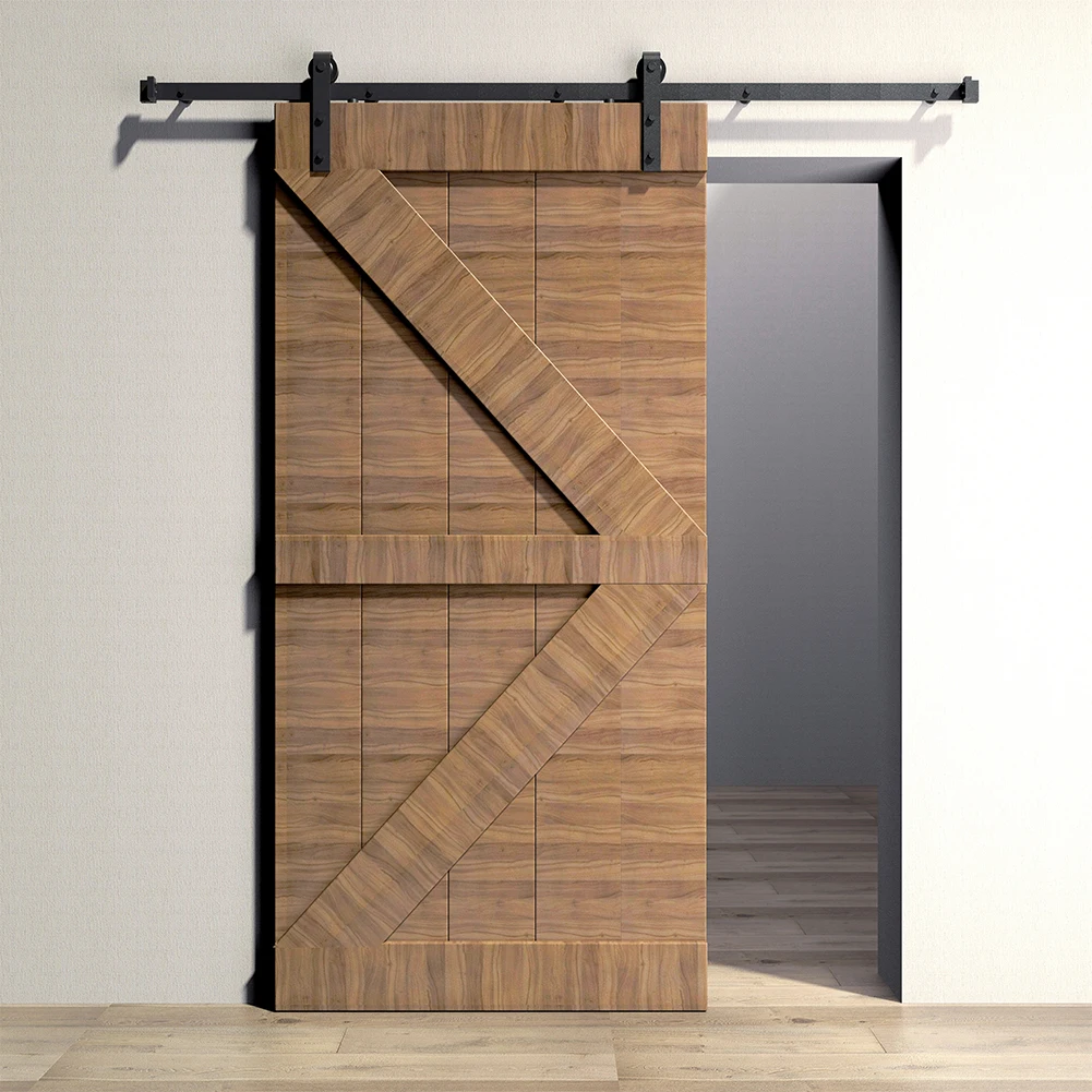 6mm Thick High Strength Classic Rail Sliding Barn Door Hardware Tools Double Pulley Design Load-bearing Up To 300 Pounds
6mm Thick High Strength Classic Rail Sliding Barn Door Hardware Tools Double Pulley Design Load-bearing Up To 300 Pounds