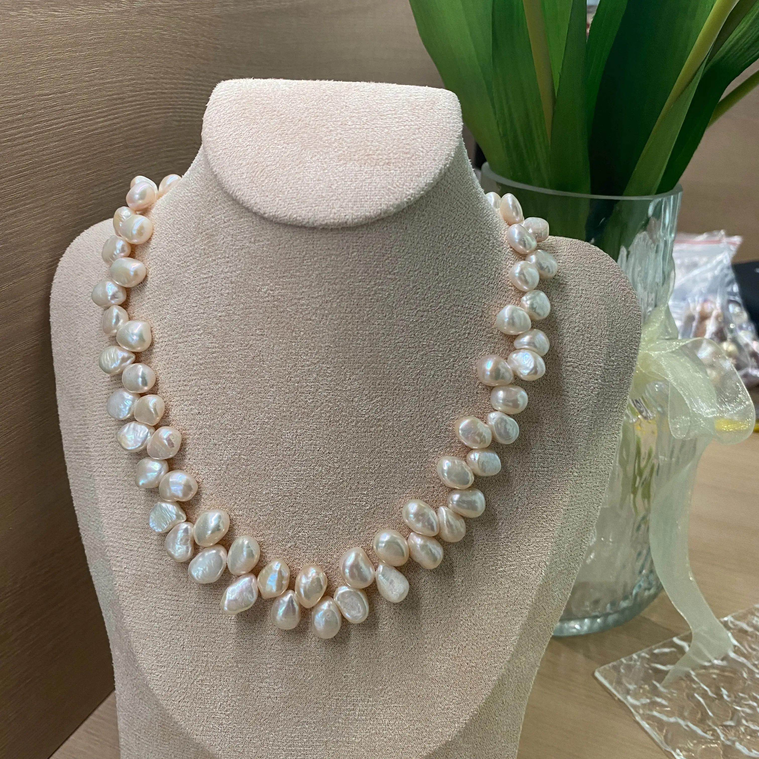 

Baroque Freshwater Pearl Necklace Real Natural Pearl Unique Design Women Statement Choker Boho Collier Girl Gift Jewelry