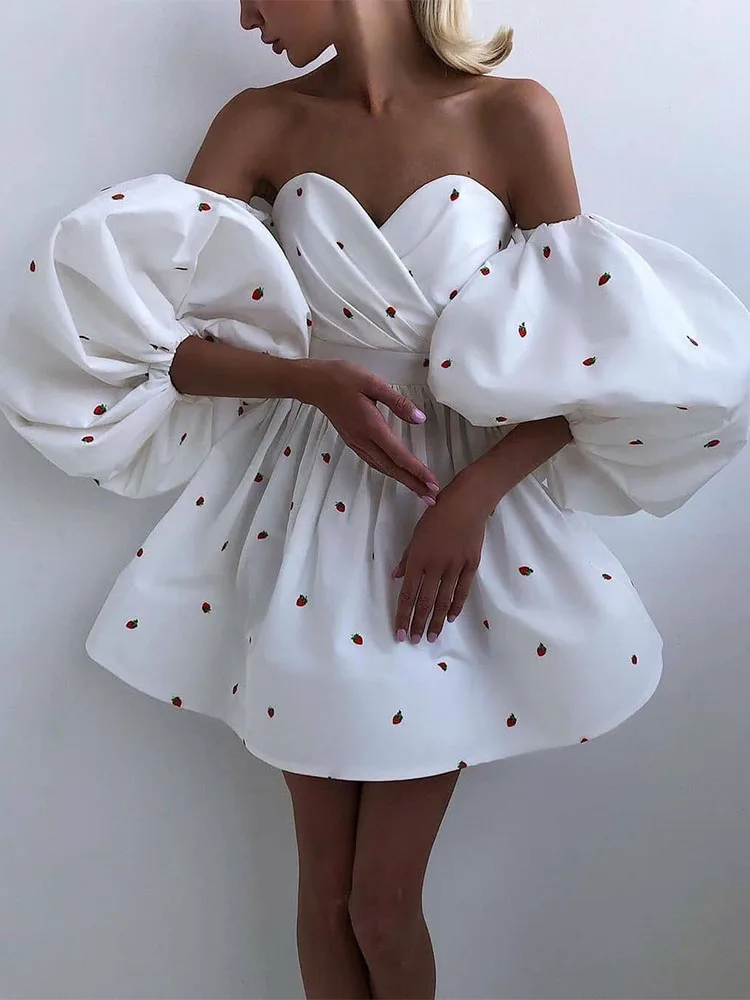 Платье женское летнее с пышными короткими рукавами, однотонное элегантное мини-платье с воротником-лодочкой и открытыми плечами, с оборкам...
Платье женское летнее с пышными короткими рукавами, однотонное элегантное мини-платье с воротником-лодочкой и открытыми плечами, с оборкам...