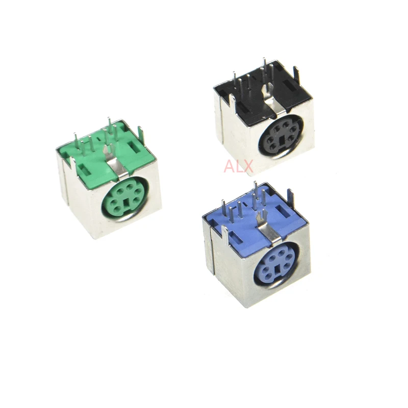 5PCS PS2 Keyboard Socket Female Jack Connector 6P/6 Pin PS-2 Mouse Socket 6Pin Purple Green Black Connector Gold Plated Copper
5PCS PS2 Keyboard Socket Female Jack Connector 6P/6 Pin PS-2 Mouse Socket 6Pin Purple Green Black Connector Gold Plated Copper