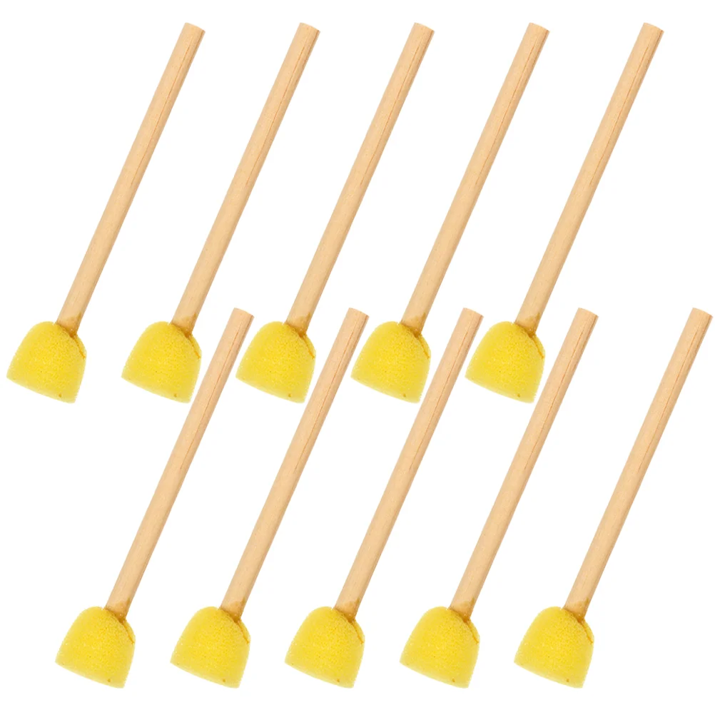 10Pcs Wooden Handle Brushes Sponge Painting Tools Sponge Brushes for Painting Crafts
10Pcs Wooden Handle Brushes Sponge Painting Tools Sponge Brushes for Painting Crafts