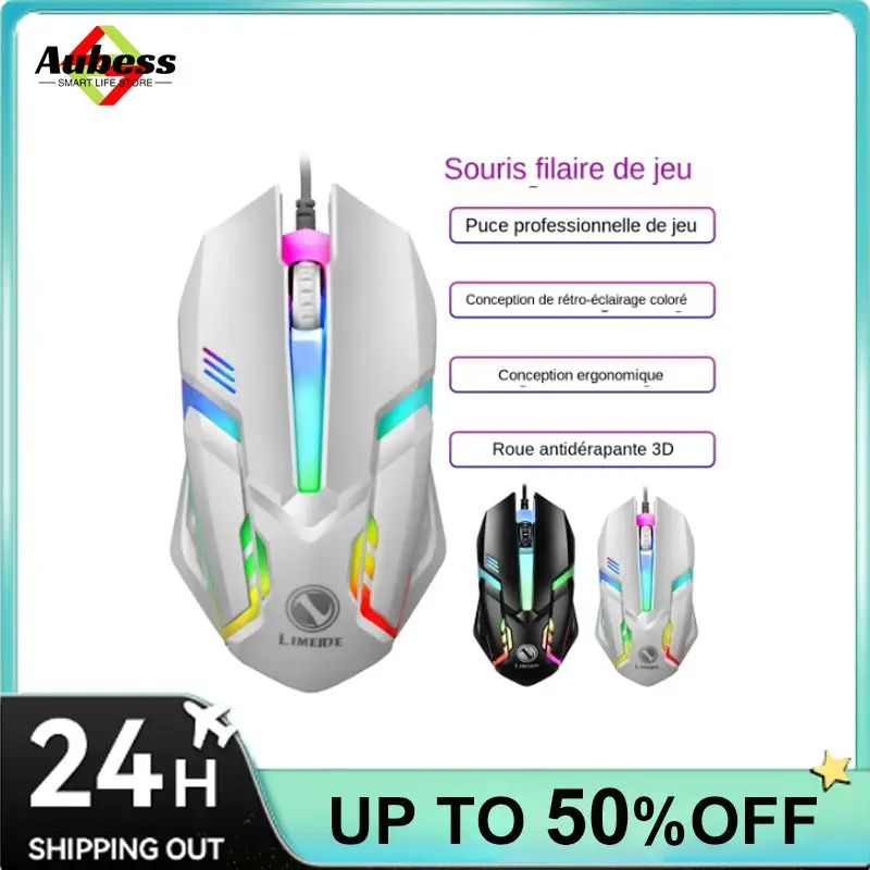Colorful Gaming Mouse Backlit Cable Optical Mice Gaming Mouse Wired Mouse For Desktop Laptop Mute Office Computer Gaming Mouse
Colorful Gaming Mouse Backlit Cable Optical Mice Gaming Mouse Wired Mouse For Desktop Laptop Mute Office Computer Gaming Mouse