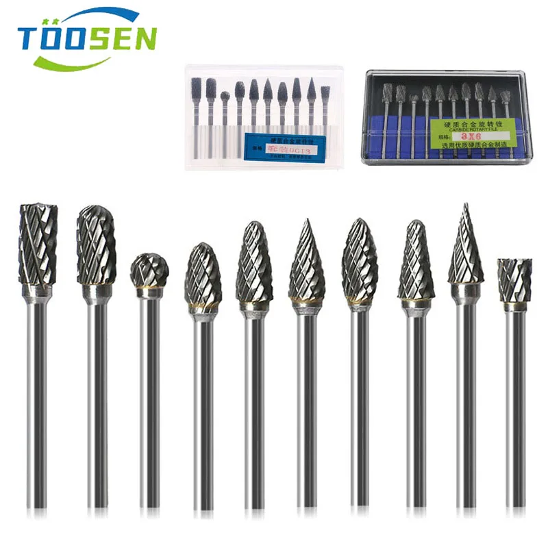 3mm Shank Tungsten Carbide Cutter Rotary Burr Drill Grinder Carving Bit Double Cut For Wood Stone Carving Steel Metal Working
3mm Shank Tungsten Carbide Cutter Rotary Burr Drill Grinder Carving Bit Double Cut For Wood Stone Carving Steel Metal Working
