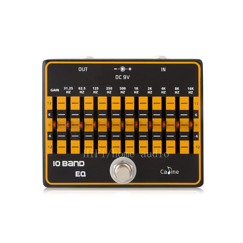 Caline CP-24 10 Band EQ эквалайзер педаль для гитарных эффектов, истинный дизайн обхода
Caline CP-24 10 Band EQ эквалайзер педаль для гитарных эффектов, истинный дизайн обхода